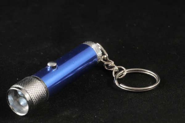 Une torche menée bleue d'aluminium — Photo