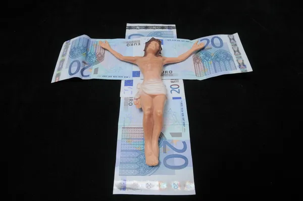 Christus en geld — Stockfoto