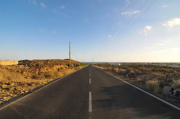 Asphalt Road in the Desert — Stock Photo, Image