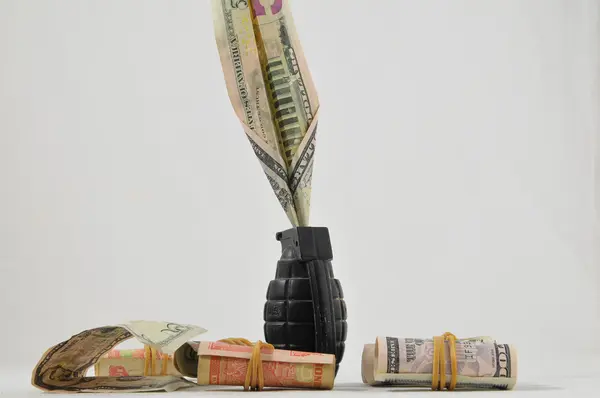 Concepto de dinero para la guerra — Foto de Stock