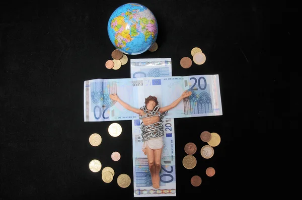 Christus en geld — Stockfoto