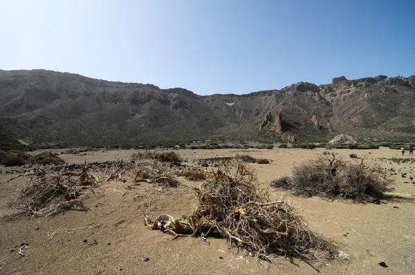 Skały i piasek pustyni — Zdjęcie stockowe