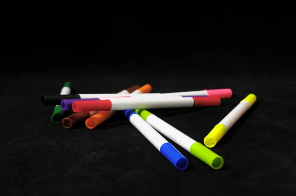 Marcadores de tinta de colores — Foto de Stock