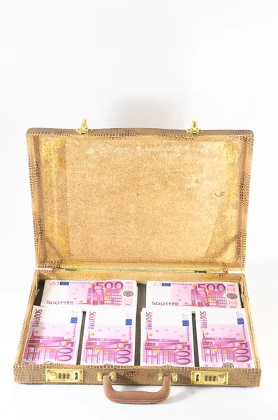Suitcase Full of Banknotes — Stock Photo, Image