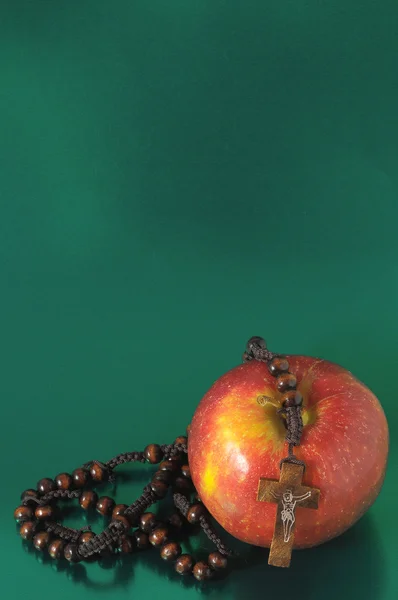 Bible Eva's Sin Red Apple — Stock Photo, Image