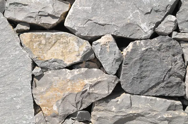 Gri kaya antik duvar — Stok fotoğraf