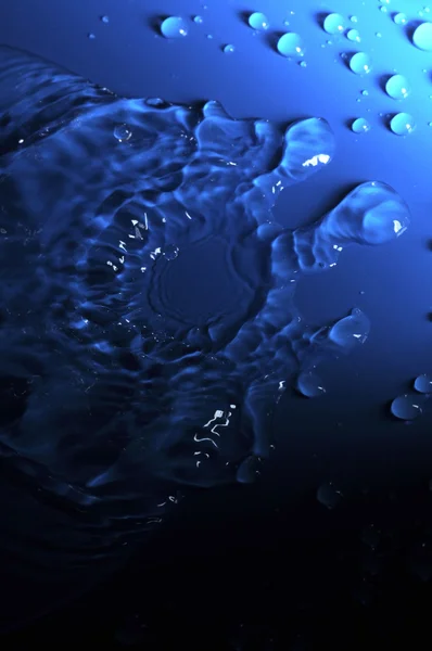 Tetes air biru — Stok Foto