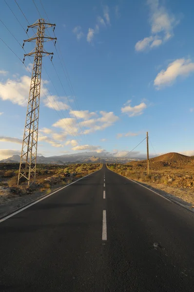 Asphalt Road in the Desert — Stock Photo, Image