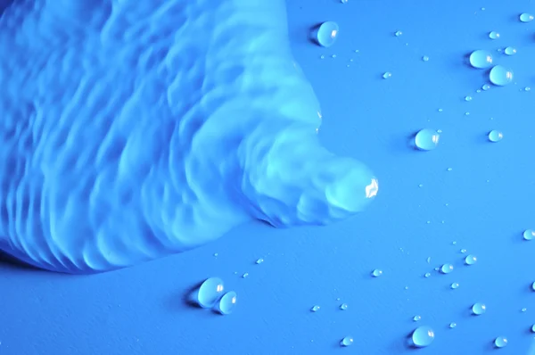 Blue Water Drops — Stock Photo, Image