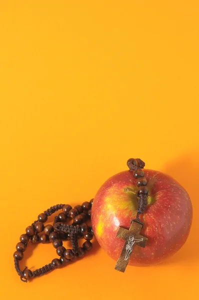 Bible Eva's Sin Red Apple — Stock Photo, Image