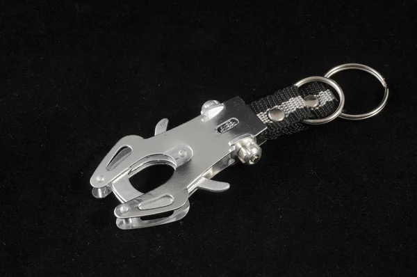 アルミニウム金属 carabiner — ストック写真