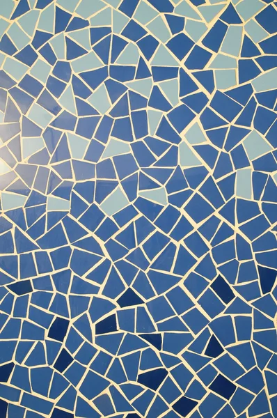 Azul e Branco Textura Mosaic — Fotografia de Stock
