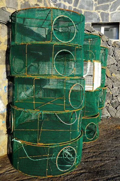 Trampas de peces verdes vacías — Foto de Stock