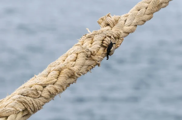 Una cuerda naval en un muelle —  Fotos de Stock