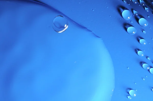 Blue Water Drops — Stock Photo, Image