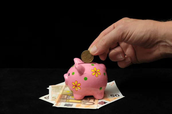 Pink Pig Piggy Bank — Stock Photo, Image