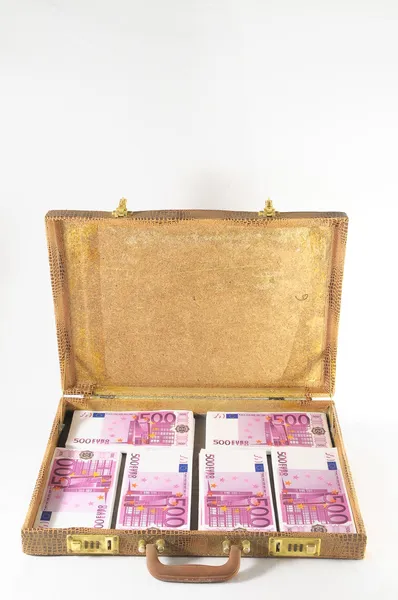 Suitcase Full of Banknotes — Stock Photo, Image
