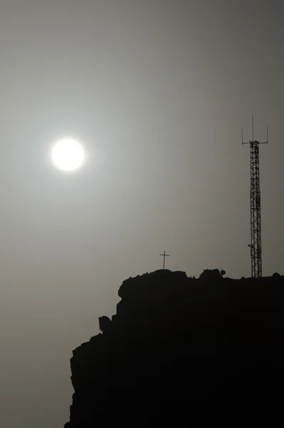 Some Silhouetted Antennas — Stock Photo, Image