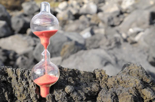 Sanduhr aufgegeben — Stockfoto