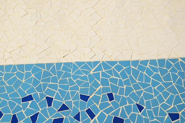 Azul e Branco Textura Mosaic — Fotografia de Stock