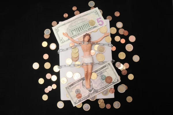 Christus en geld — Stockfoto