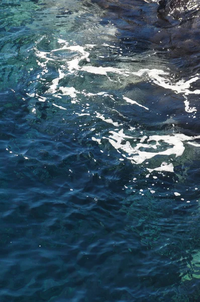 Textura de ondas de água azul — Fotografia de Stock