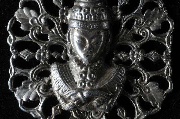 Srebrny Budda wisior Jewel — Zdjęcie stockowe
