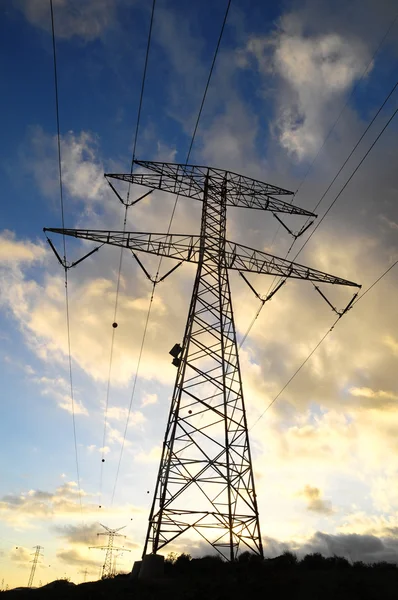 電源の電気タワー — ストック写真