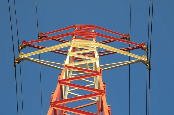 Elektrik hattı pilon — Stok fotoğraf