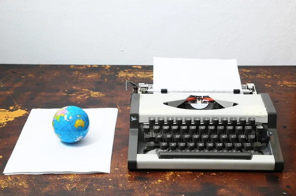 Vintage Travel Typewriter — Stock Photo, Image