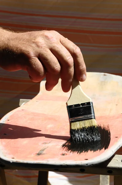 Restore an Old Vintage Skateboard — Stock Photo, Image