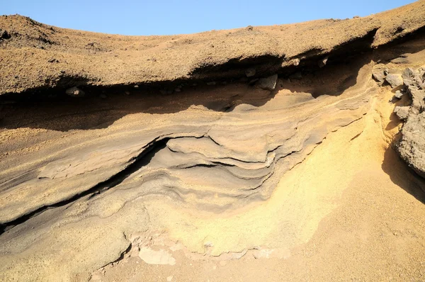 Antiche rocce vulcaniche vicino al vulcano Teide — Foto Stock