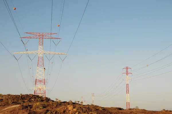 Biegun energii elektrycznej — Zdjęcie stockowe