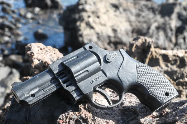 Pistole plastová revolver — Stock fotografie