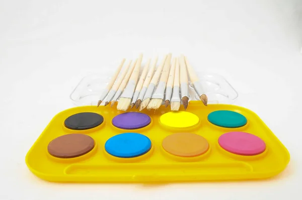 Yellow Watercolor Set — Stock Photo, Image