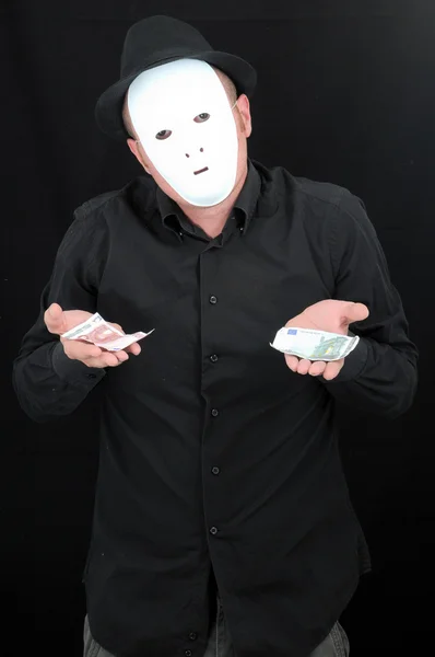 Maskeli MIME — Stok fotoğraf