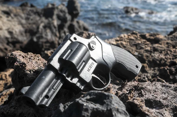 Plast revolver pistol — Stockfoto