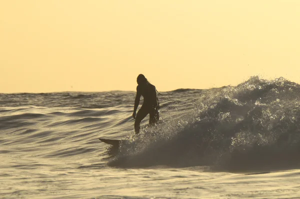 Silhouette Surfeur — Photo