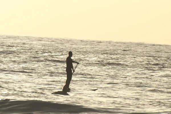 Silhouette Surfer — Stock Photo, Image