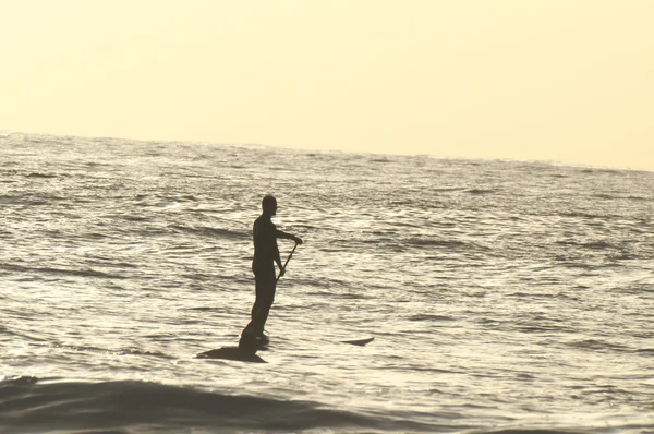 Silhouette Surfer — Stockfoto