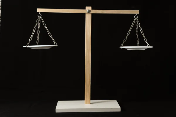 Two White Pan Balance — Stock Photo, Image
