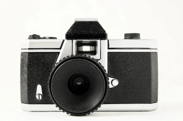 Cámara de fotos clásica de juguete de plástico de 35 mm — Foto de Stock