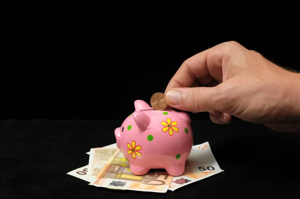 Pink Pig Piggy Bank — Stock Photo, Image