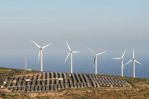 Elektriciteitscentrale hernieuwbare energie — Stockfoto