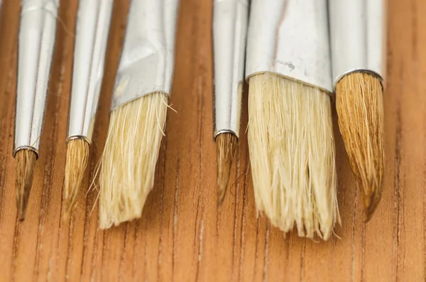 Nuova texture di pennello in legno diverso — Foto Stock