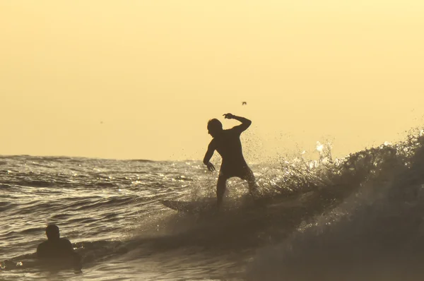 Silhouette Surfer — Stockfoto