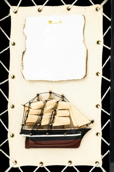 Nava din lemn Figurina — Fotografie, imagine de stoc