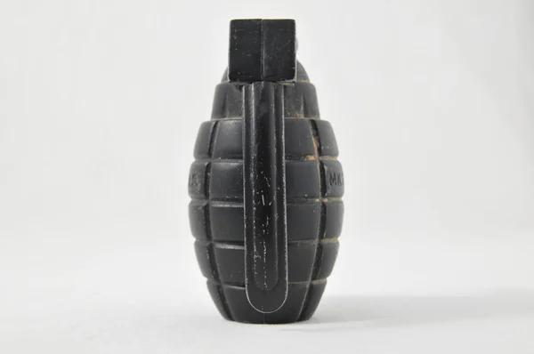 Чёрная ручная граната — стоковое фото