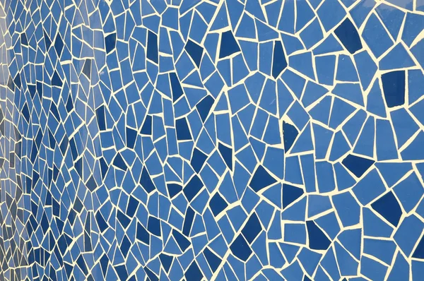 Azul e Branco Textura Mosaic — Fotografia de Stock