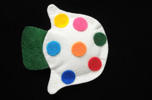 Cloth Multicolored Mushroom — Stock Photo, Image